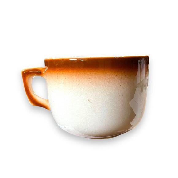 Vintage “Texas Demitasse” Pair Ceramic Glazed Oversized Coffee Mugs Japan Made - Picture 9 of 16